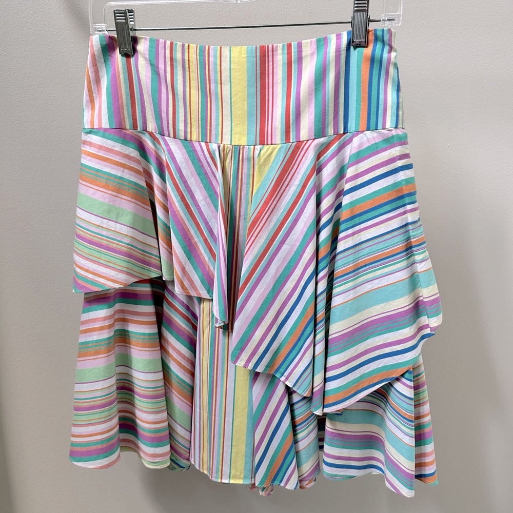 Ralph Lauren Black Label Multicolor Striped Skirt